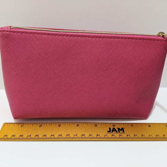 NWOT Bare Minerals Pink Cosmetic Bag Makeup Case - Picture 7 of 8